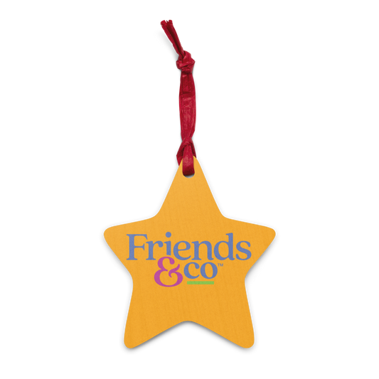Wooden Star Friends & Co Gift Ornament